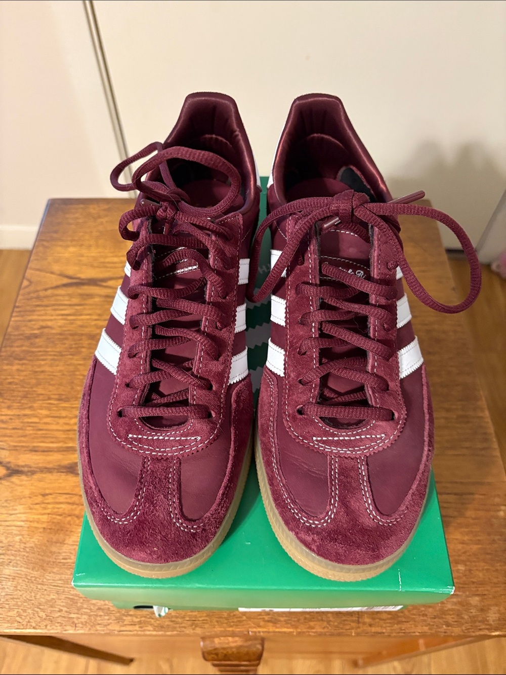 Sporty & Rich x Adidas Merlot Handball Spezial, size M9/W11